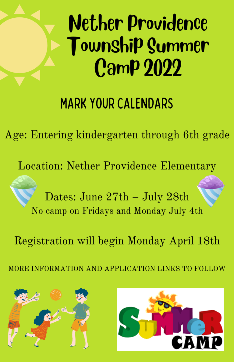 Summer Camp 2022 Nether Providence Township